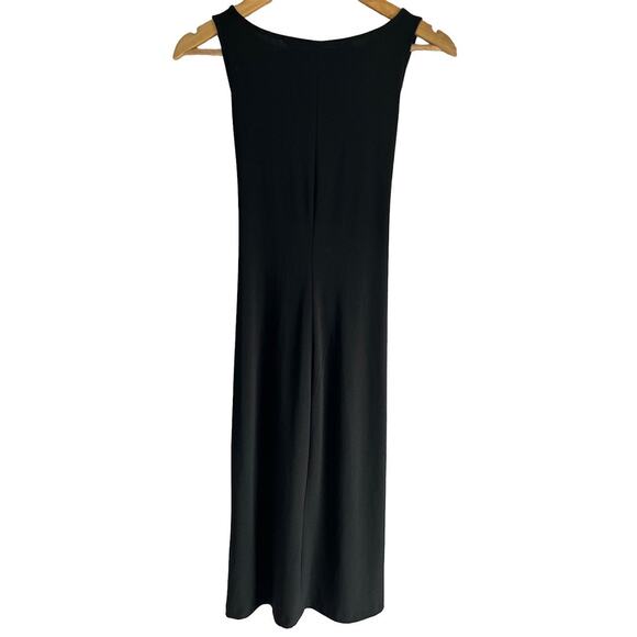 Norma Kamali Women’s‎ Size Medium Black Knee Length Stretchy Front Tie Dress - Picture 5 of 8